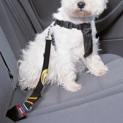 Gold Easter Egg Print Dog Seat Belt