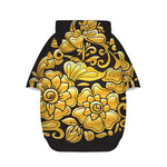 Gold Easter Egg Print Dog Zip Up Hoodie