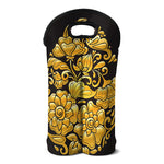 Gold Easter Egg Print Double Neoprene Wine Tote