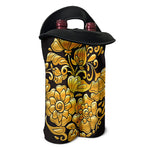 Gold Easter Egg Print Double Neoprene Wine Tote