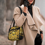 Gold Easter Egg Print Double Strap Bible Bag