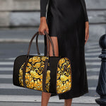 Gold Easter Egg Print Duffle Bag