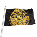 Gold Easter Egg Print Flag