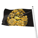 Gold Easter Egg Print Flag