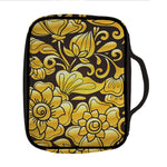 Gold Easter Egg Print Front Pocket Bible Bag