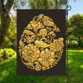 Gold Easter Egg Print Garden Flag