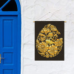 Gold Easter Egg Print Garden Flag