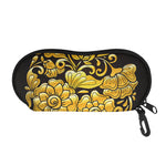 Gold Easter Egg Print Glasses Case
