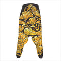 Gold Easter Egg Print Hammer Pants