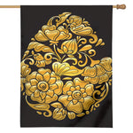 Gold Easter Egg Print House Flag