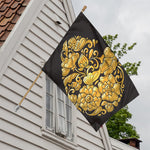 Gold Easter Egg Print House Flag