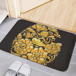 Gold Easter Egg Print Indoor Door Mat
