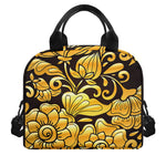 Gold Easter Egg Print Insulated Lunch Bag