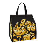 Gold Easter Egg Print Insulated Lunch Tote