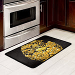 Gold Easter Egg Print Kitchen Mat