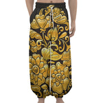 Gold Easter Egg Print Lantern Pants