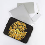 Gold Easter Egg Print Laptop Sleeve