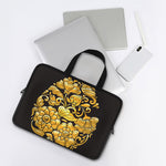 Gold Easter Egg Print Laptop Sleeve With Handle