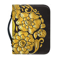 Gold Easter Egg Print Leather Bible Cover