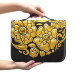 Gold Easter Egg Print Leather Bible Cover