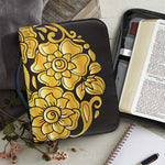 Gold Easter Egg Print Leather Bible Cover