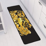 Gold Easter Egg Print Long Kitchen Mat