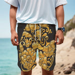Gold Easter Egg Print Men's Cargo Shorts
