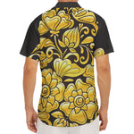 Gold Easter Egg Print Men's Deep V-Neck Shirt
