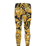 Gold Easter Egg Print Men's leggings