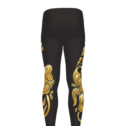 Gold Easter Egg Print Men's leggings
