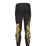 Gold Easter Egg Print Men's leggings
