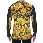 Gold Easter Egg Print Men's Long Sleeve T-Shirt