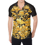 Gold Easter Egg Print Men's Shirt