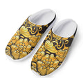 Gold Easter Egg Print Mesh Casual Shoes