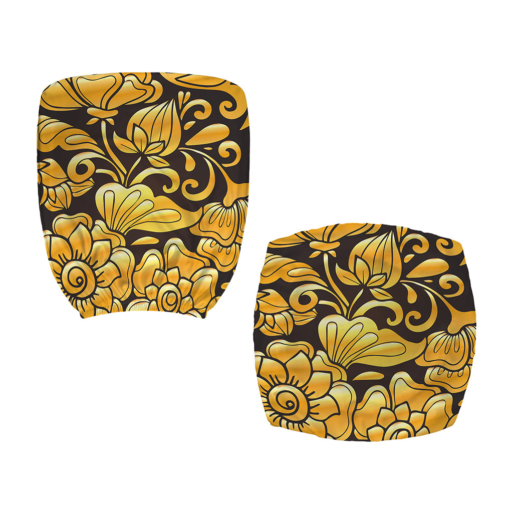 Gold Easter Egg Print Office Chair Cover