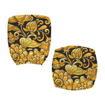 Gold Easter Egg Print Office Chair Cover
