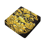 Gold Easter Egg Print Outdoor Seat Cushion Cover