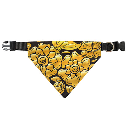 Gold Easter Egg Print Over The Collar Dog Bandana