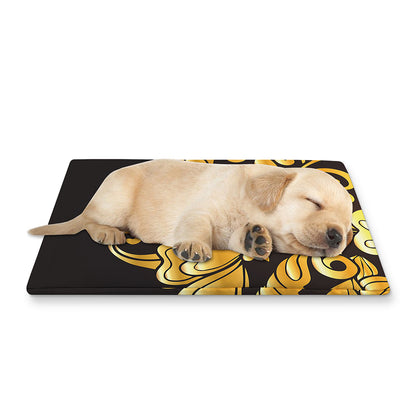 Gold Easter Egg Print Pet Cooling Mat Cover