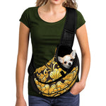 Gold Easter Egg Print Pet Sling Carrier