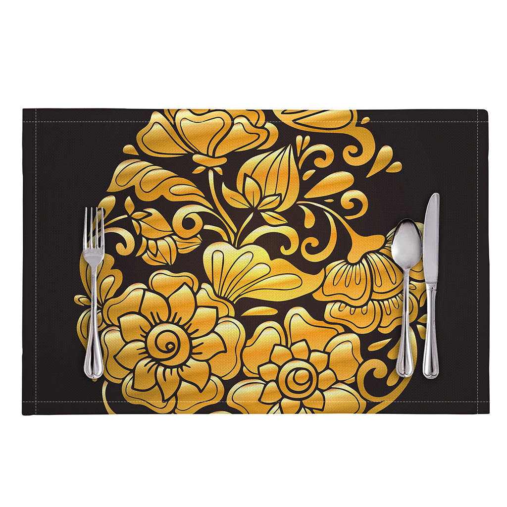 Gold Easter Egg Print Placemat
