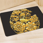 Gold Easter Egg Print Polyester Doormat