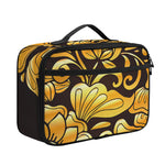 Gold Easter Egg Print Portable Lunch Bag