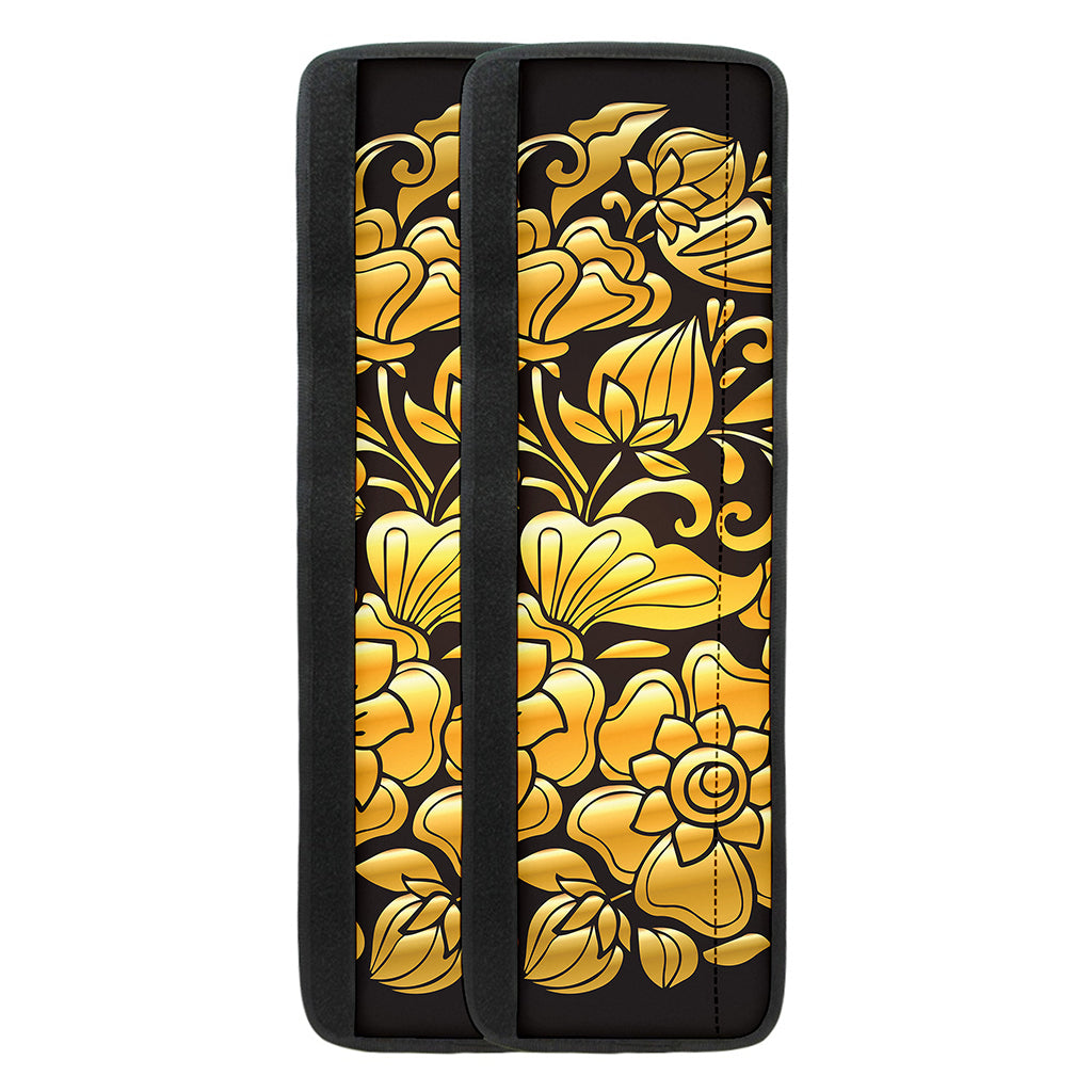 Gold Easter Egg Print Refrigerator Handle Covers