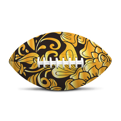 Gold Easter Egg Print Rugby Ball