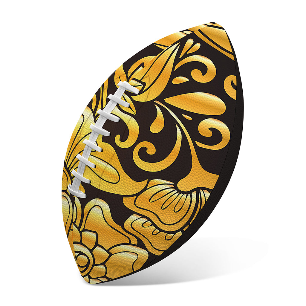 Gold Easter Egg Print Rugby Ball
