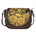 Gold Easter Egg Print Saddle Bag