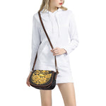 Gold Easter Egg Print Saddle Bag