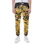 Gold Easter Egg Print Scuba Joggers