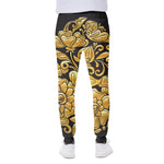 Gold Easter Egg Print Scuba Joggers